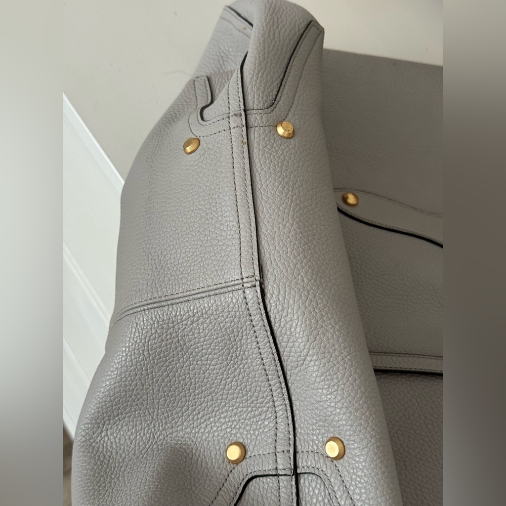 Annabel Ingall Leather Large Isabella Tote in light gray Leather Shoulder bag - Picture 10 of 10